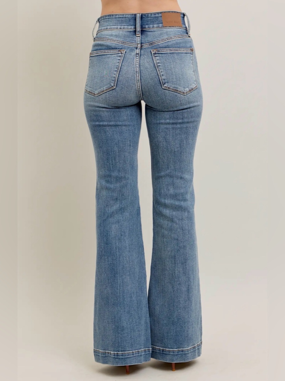 NWT Judy Blue High Waisted Trouser Flare Jeans - Picture 7 of 8